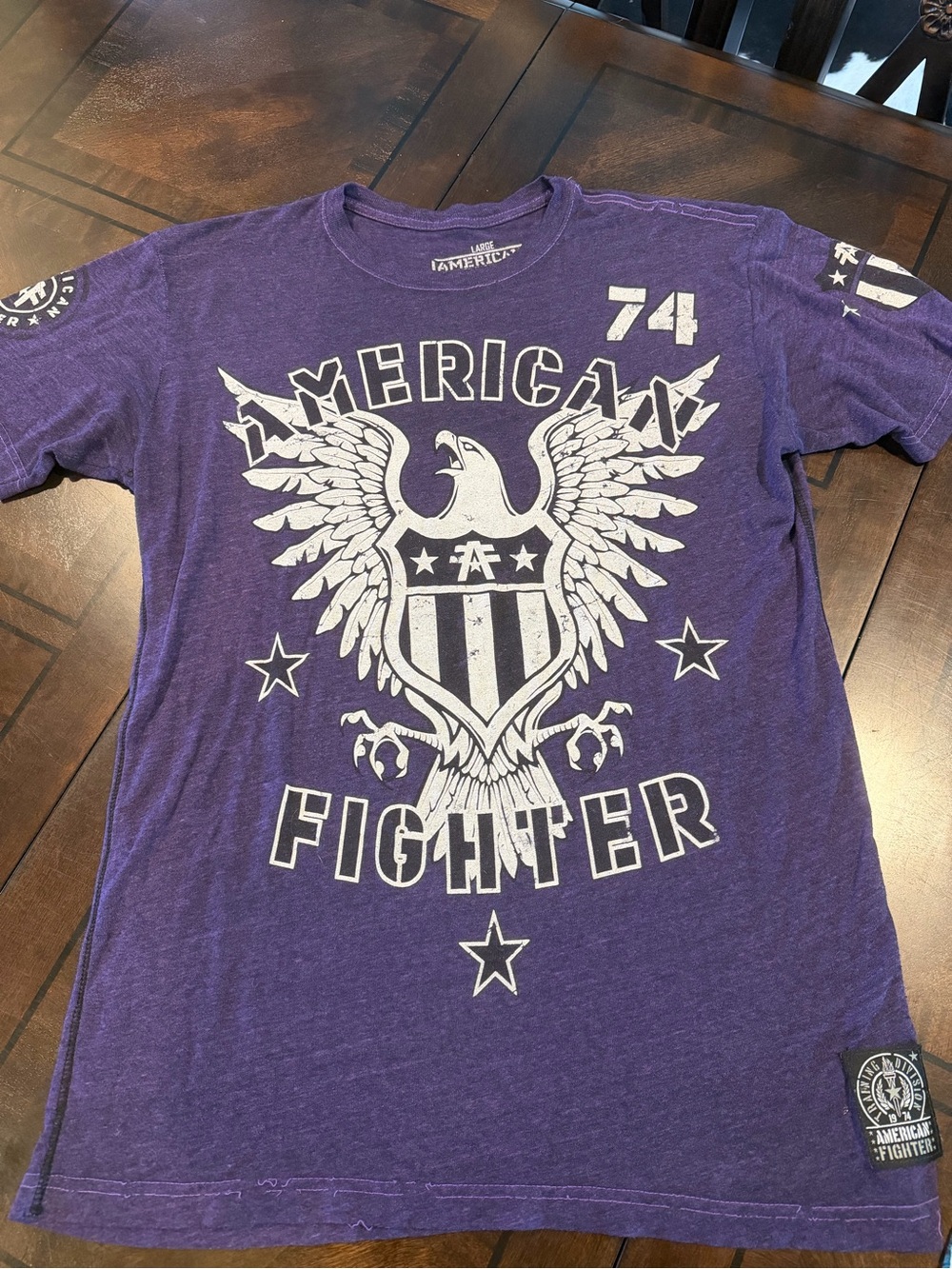 American Fighter Purple Eagle Graphic Tee